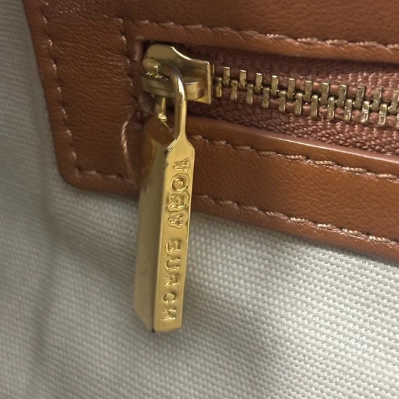 Tory Burch leatherette tote bag, Brown - Picture 10 of 12